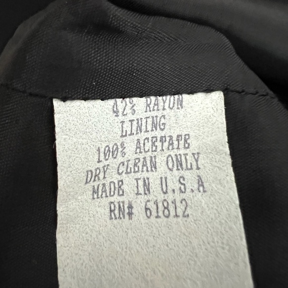 Vintage - Oldie Depeche Mode Black Dress button front shoulder pads - Size 10 - Picture 4 of 6